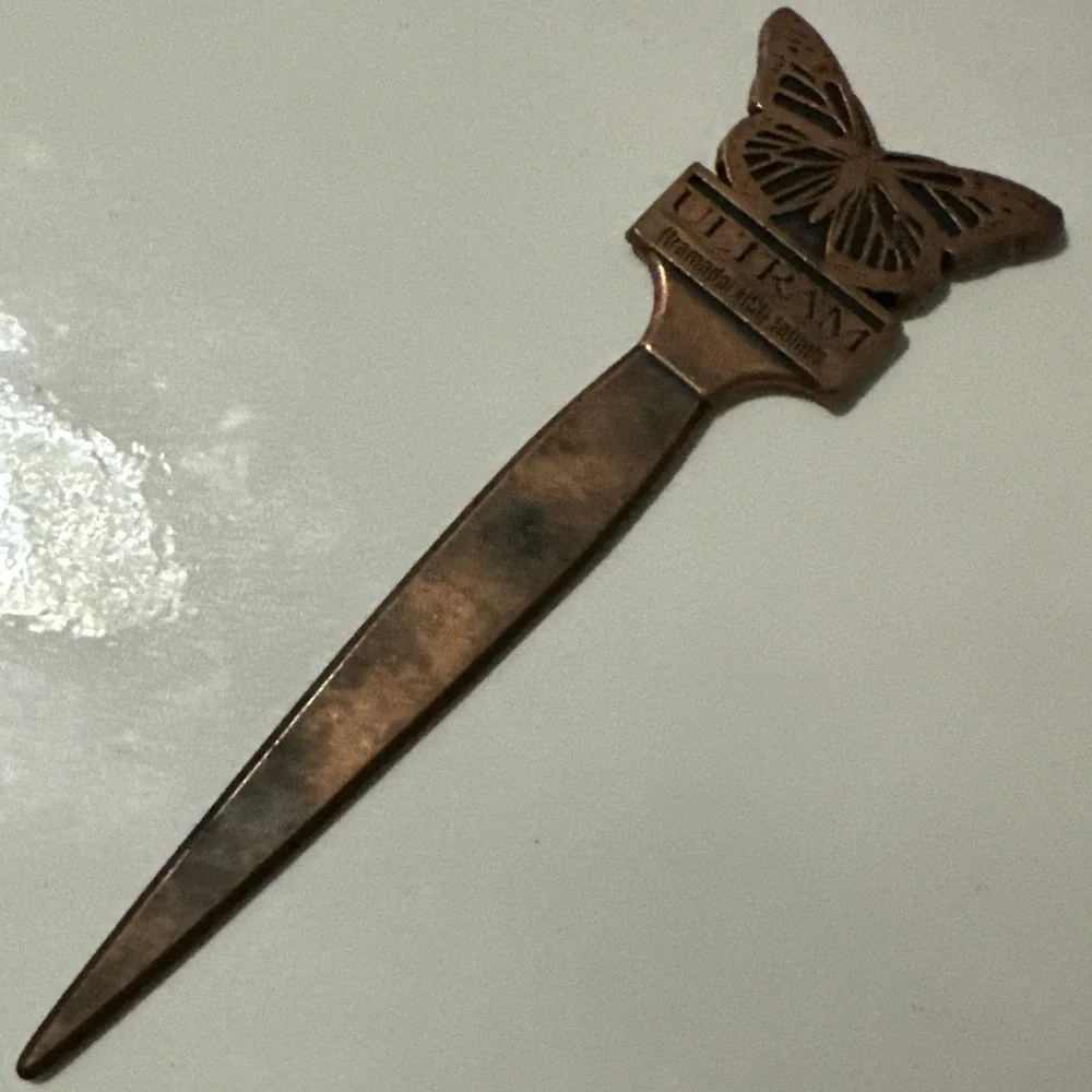 Promotional letter opener for the medication Ultram (tramadol HCl) tablets.